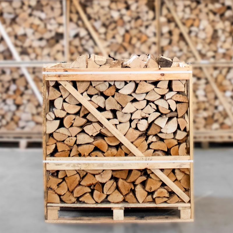 Demi-Palette Bois de Chauffage – Mélange Bouleau et Frêne 25cm