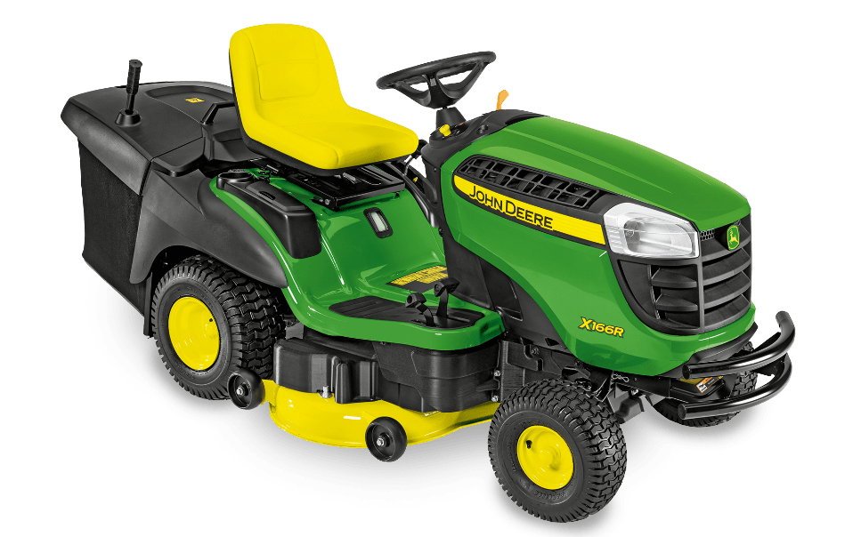 John Deere X166R – Premium avec Ramassage | Équivalent Série X350 | Puissance & Confort