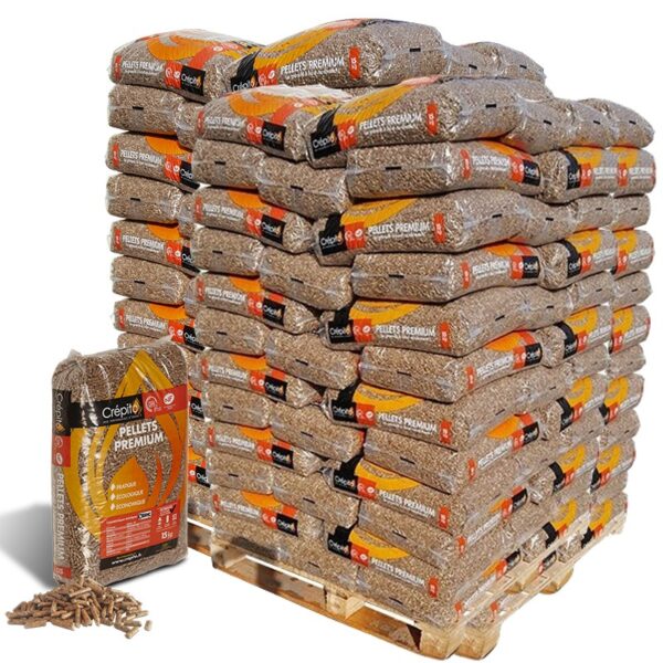 Palette de Granulés Crépito – 72 Sacs de Pellets Haute Performance