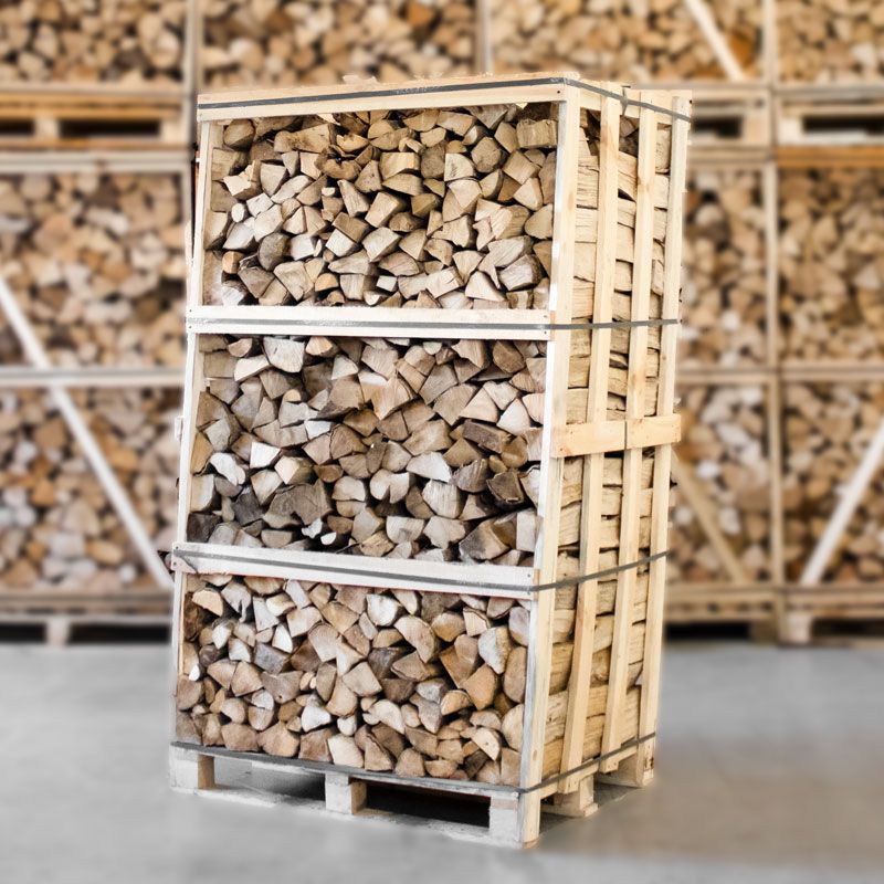 Palette de Bois de Chauffage en Charme Séché au Four – Bûches 33cm