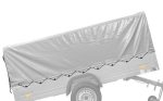 REMORQUE DOUBLE ESSIEUX UNITRAILER 264/2 KIPP AVEC ROUE JOCKEY, ARCEAU ET bâche GRISE – Image 24