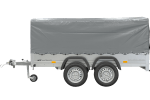 REMORQUE DOUBLE ESSIEUX UNITRAILER 264/2 KIPP AVEC ROUE JOCKEY, ARCEAU ET bâche GRISE – Image 9