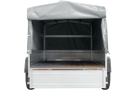 REMORQUE DOUBLE ESSIEUX UNITRAILER 264/2 KIPP AVEC ROUE JOCKEY, ARCEAU ET bâche GRISE – Image 17