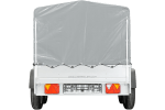 REMORQUE DOUBLE ESSIEUX UNITRAILER 264/2 KIPP AVEC ROUE JOCKEY, ARCEAU ET bâche GRISE – Image 15